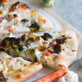 Roasted Vegetable Pizza with Ranch