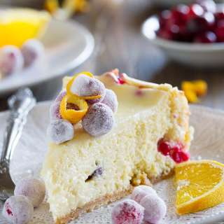 Cranberry Orange Cheesecake