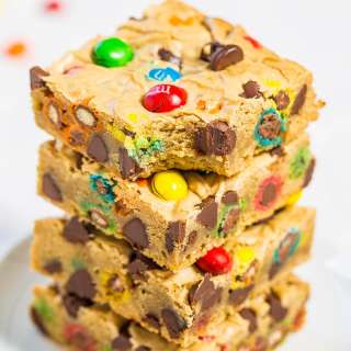 Chocolate Chip M&M’S Cookie Bars