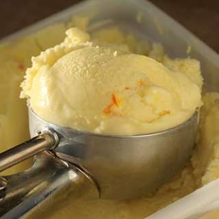 Quick Coconut Ice Cream with Saffron