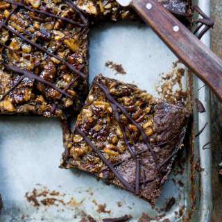 Chocolate Pecan Slab Pie
