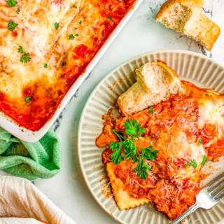 Cheesy Ravioli Lasagna