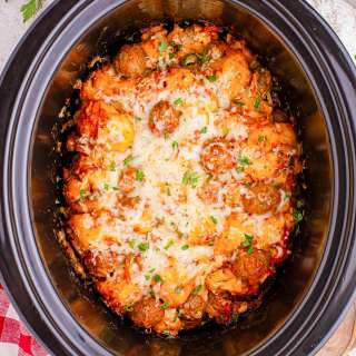 Slow Cooker Meatball Casserole