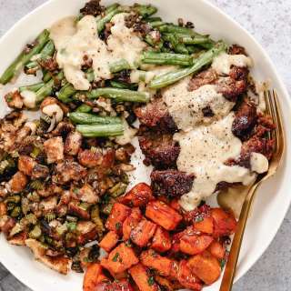 Sheet Pan Thanksgiving Dinner Vegan 1 Pan