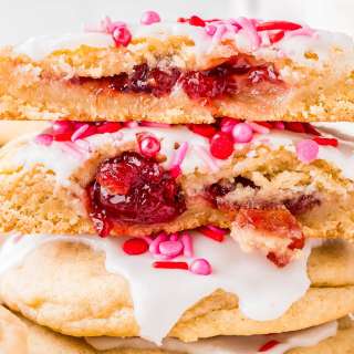 Stuffed Cherry Pie Cookies