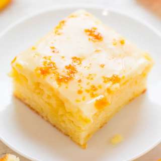 Orange Poke Cake with Honey-Orange Glaze