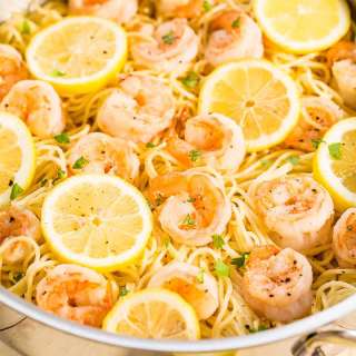 Lemon Shrimp Pasta