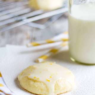 Lemon Ricotta Cookies with Lemon Glaze
