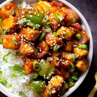 Vegan Honey Chili Tofu