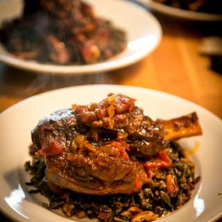 Coffee-Braised Lamb Shanks