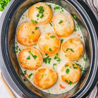 Slow Cooker Chicken and Biscuits