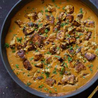 Tofu Barra (Vegan Chicken Barra) North Indian Silky Onion Curry