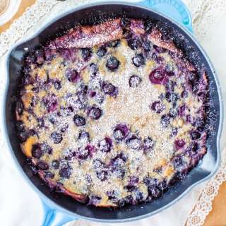 Blueberry Dutch Baby Pancake