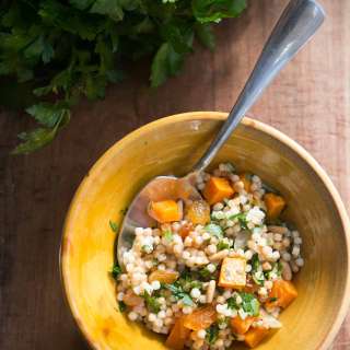 Israeli Couscous with Butternut Squash and Preserved Lemons