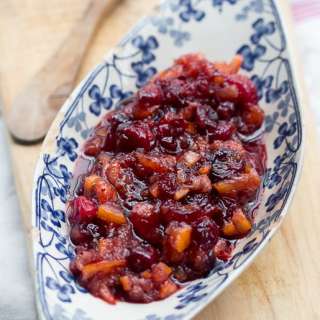 Cranberry Sauce with Candied Oranges