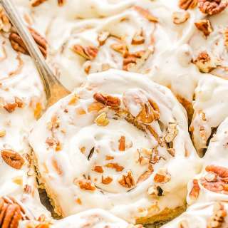 Carrot Cake Cinnamon Rolls