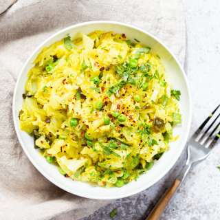 Instant Pot Indian Cabbage and Peas (Patta Gobi Subzi)