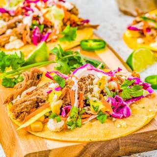 Pulled Pork Tacos and Toppings
