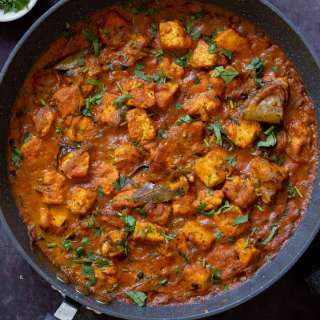 Pepper Fry with Tofu (South Indian onion black pepper curry)