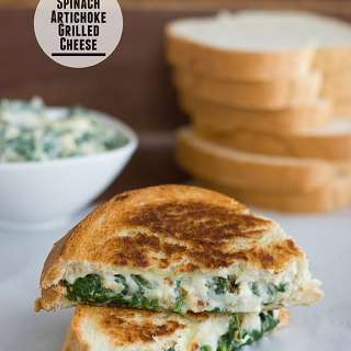 Spinach Artichoke Grilled Cheese