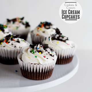Cookies and Cream Ice Cream Cupcakes