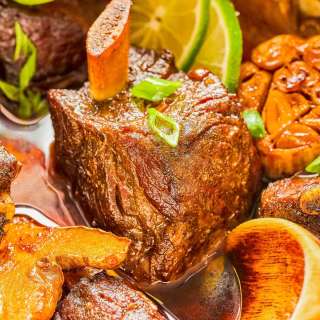 Garlic Ginger Braised Beef Short Ribs