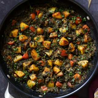 Saag Aloo Restaurant style