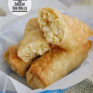 Macaroni and Cheese Egg Rolls