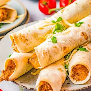 Baked Cheesy Beef Taquitos