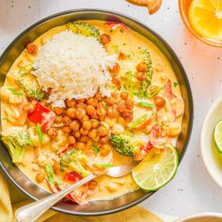 Yellow Thai Curry with Chickpeas