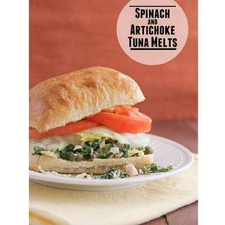 Spinach and Artichoke Tuna Melts