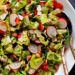 Chaat Masala Salad(Chopped Salad with Indian-spice vinaigrette)