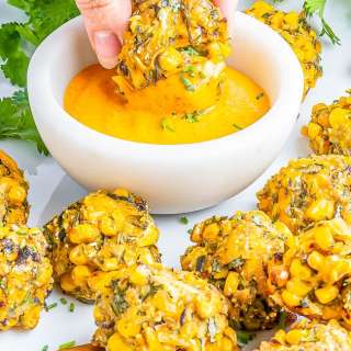 Baked Zucchini Corn Poppers