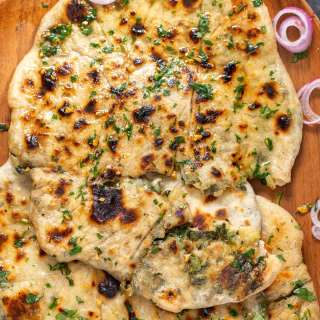 Spinach Potato Stuffed Naan Bread