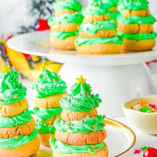 Stacked Christmas Tree Cookies