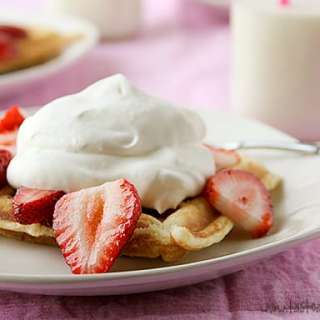 Strawberry Shortcake Waffles
