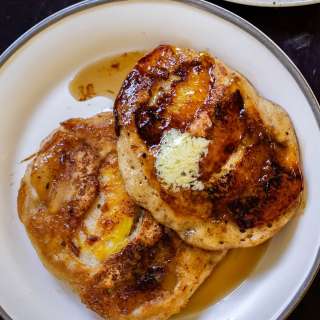 Peach Upside-Down Pancakes