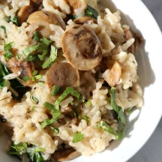 Vegan Instant Pot Mushroom Risotto