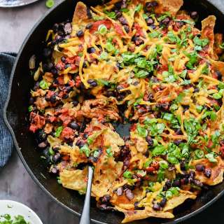 Skillet Enchiladas with Soy Curls