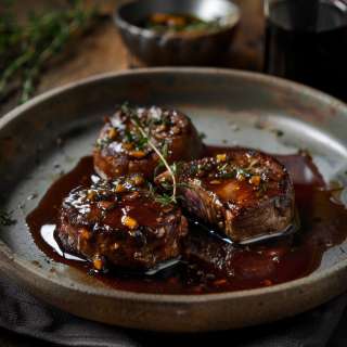 Red Wine Pan Sauce with Mustard and Thyme