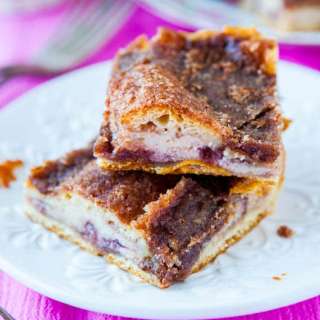 Cinnamon-Sugar Crust Cream Cheese and Jelly Danish Squares