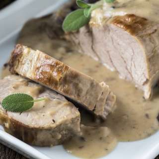 Simple Reduction Sauce for Stuffed Pork Tenderloin