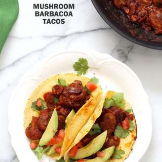 Vegan Barbacoa Mushroom Tacos