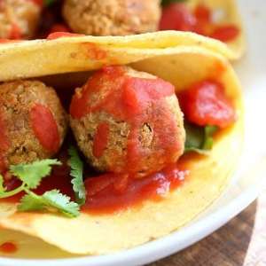 Jackfruit Meatballs Tacos