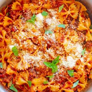 Healthier 20-Minute Skillet Lasagna