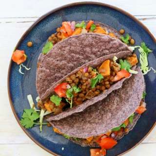 Smoky Lentil and Sweet Potato Tacos
