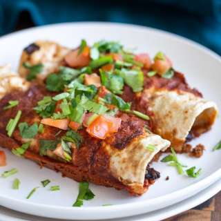 Vegan Enchiladas with Cauliflower Taco Meat