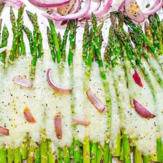 Cheesy Roasted Asparagus