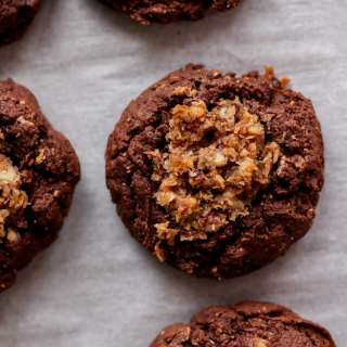 Vegan German Chocolate Cookies