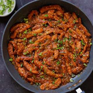 Indo Chinese Crispy Chicken with Soy curls